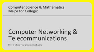 تخصص علوم الكمبيوتر والرياضيات للكلية: شبكات الكمبيوتر والاتصالات