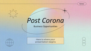 Opportunités commerciales post-Corona