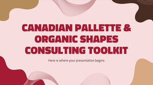 Paleta canadiense y kit de herramientas de consultoría de formas orgánicas