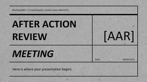After Action Review (AAR)-Treffen