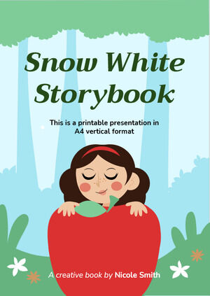Cartea de povești albă ca Zăpada
