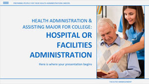 Administração de saúde e assistente principal para a faculdade: administração de hospitais ou instalações