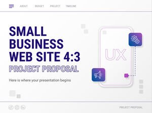 Предложение проекта 4:3 веб-сайта малого бизнеса