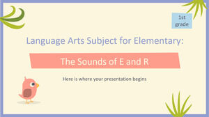 Przedmiot językowy dla szkoły podstawowej – klasa 1: Dźwięki e i r