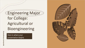 Inginerie Major pentru facultate: Agricolă sau Bioinginerie