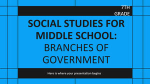 Social Studies Subject for Middle School - 7th Grade: Branches of Government