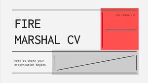 Fire Marshal CV