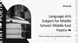 Disciplina de Linguagem e Artes para o Ensino Médio - 8ª Série: Poesia do Oriente Médio