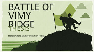 Battle of Vimy Ridge Thesis