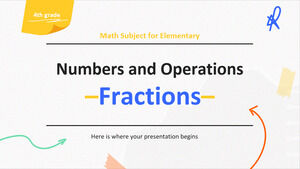 مادة الرياضيات للصف الرابع الابتدائي: الأعداد والعمليات - الكسور