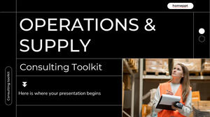 Kit de herramientas de consultoría de operaciones y suministro