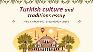Ensayo de cultura y tradiciones turcas