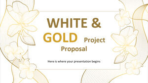 흰색과 금색 프로젝트 제안