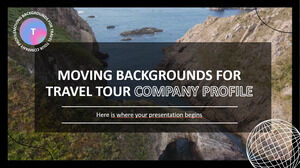 Движущиеся фоны для путешествий Профиль туристической компании