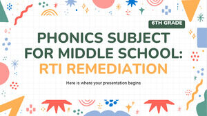 Phonics-Fach für die Mittelschule – 6. Klasse: RTI-Remediation
