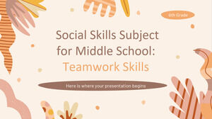 Sozialkompetenzfach für die Mittelschule – 6. Klasse: Teamfähigkeit