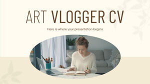 Currículum vitae de Art Vlogger