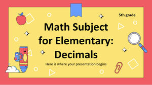 Materia di matematica per la scuola elementare - 5a elementare: decimali