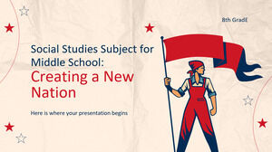 Social Studies Subject for Middle School - 8th Grade: Creating a New Nation