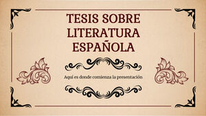 Teză de literatură spaniolă