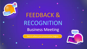 Reunión de negocios de retroalimentación y reconocimiento