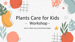 Laboratorio cura delle piante per bambini