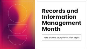 Luna managementului înregistrărilor și informațiilor
