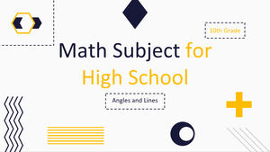 Математический предмет для старшей школы – 10 класс: углы и линии