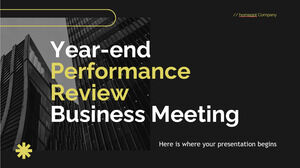 Întâlnire de afaceri de evaluare a performanței de la sfârșitul anului
