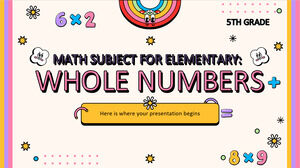 Sujet de mathématiques pour l'élémentaire - 5e année : nombres entiers