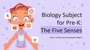 Biologia Materia per bambini: I cinque sensi