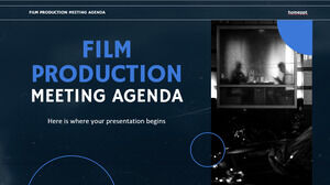 Agenda întâlnirii de producție cinematografică