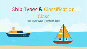 Tipos de barcos y clase de clasificación