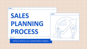 Sales Planning Process
