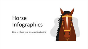 infografía de caballos