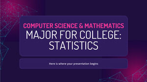 Jurusan Ilmu Komputer & Matematika untuk Perguruan Tinggi: Statistik