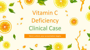 C Vitamini Eksikliği Klinik Vakası