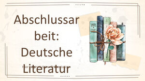 Tesis de Literatura Alemana