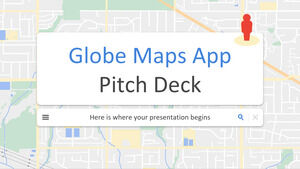 Apresentação do argumento de venda do aplicativo Globe Maps