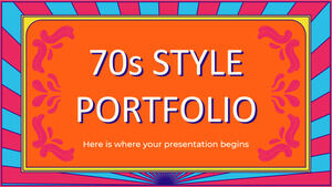 70s Style Portfolio