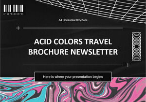 Acid Colors 여행 브로셔 뉴스레터