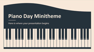 Piano Day Minitheme