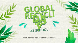 Día Mundial del Reciclaje en la Escuela