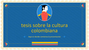 Tesi di cultura colombiana