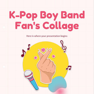 Kolaż fanów K-Pop Boy Band do postów IG