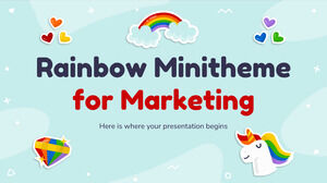 Minitema arcobaleno per il marketing