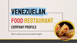 Venezuela Yemek Restoranı Şirket Profili