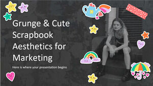 Grunge & Cute Estetyka notatnika dla marketingu