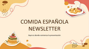 Spanischer Lebensmittel-Newsletter