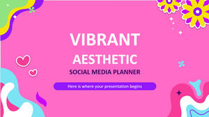 Vibrant Aesthetic Social Media Planner